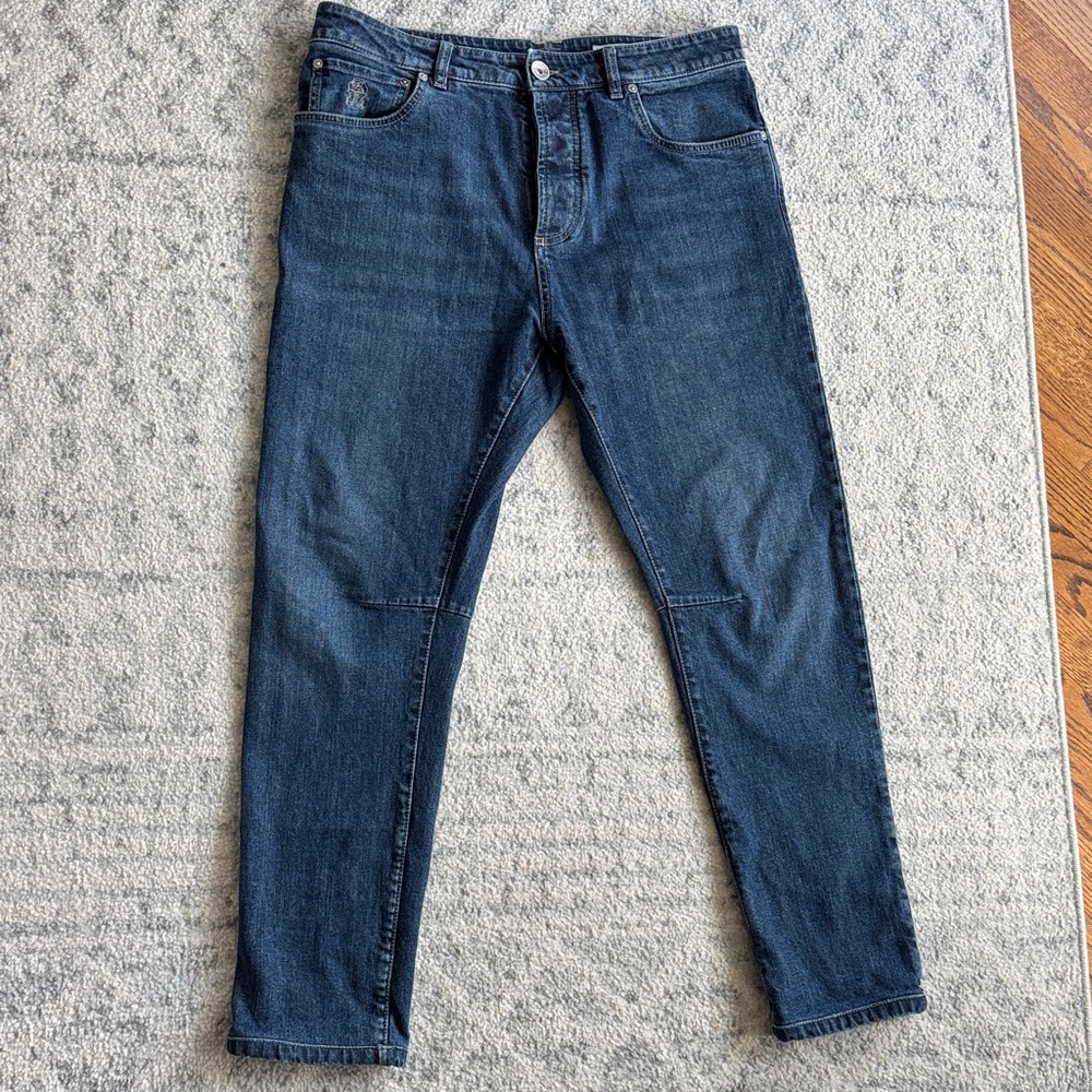 Brunello Cucinelli Leisure Fit Jeans, made in Italy, EU size 50, appr. 33-34/30